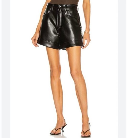 AGOLDE
Recycled Leather Angled Hem Short size 28 - Picture 1 of 6